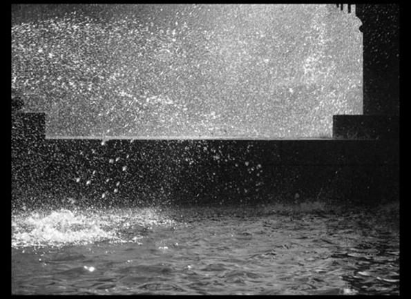 water detail of Sydney's Archibald Fountain backlit 6