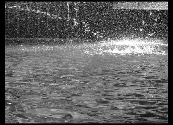water detail of Sydney's Archibald Fountain backlit 5