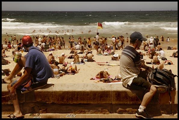 people at Manly Beach