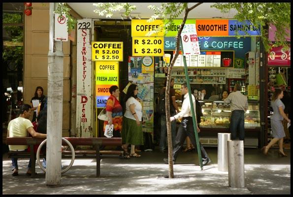 Pitt street bargain lunches and coffee