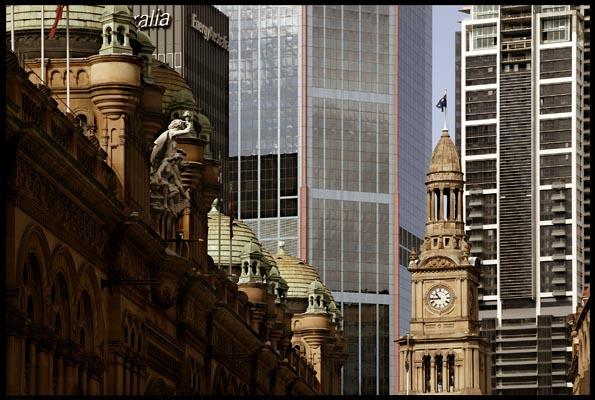 City Buildings, QVB and Town Hall clock tower