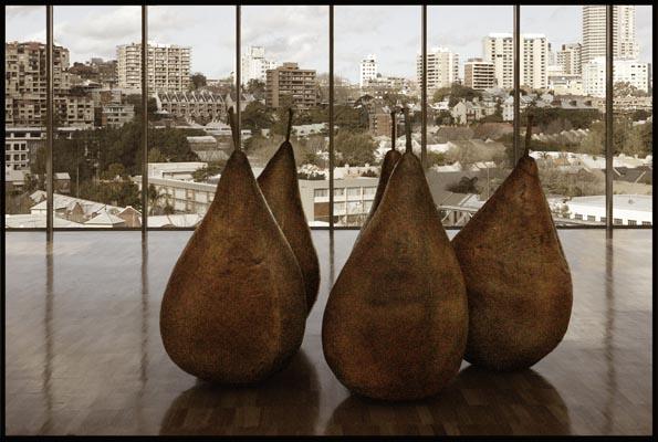 Art Gallery of NSW, pears in a room with a view to Potts Point