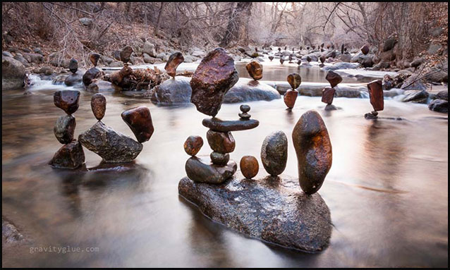 Gravity Glue  Stone Balance by Michael Grab