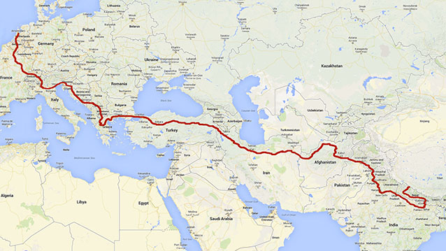 Route Through P India To Nepal 22.5